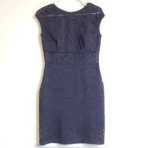 Guess black lace mini dress sz M